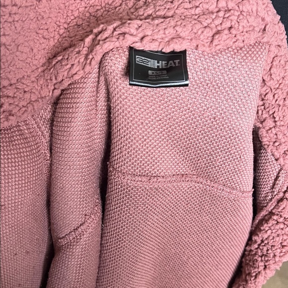 32 Degrees Sherpa Teddy Jacket Dusty Rose Size XS/S - Picture 7 of 7